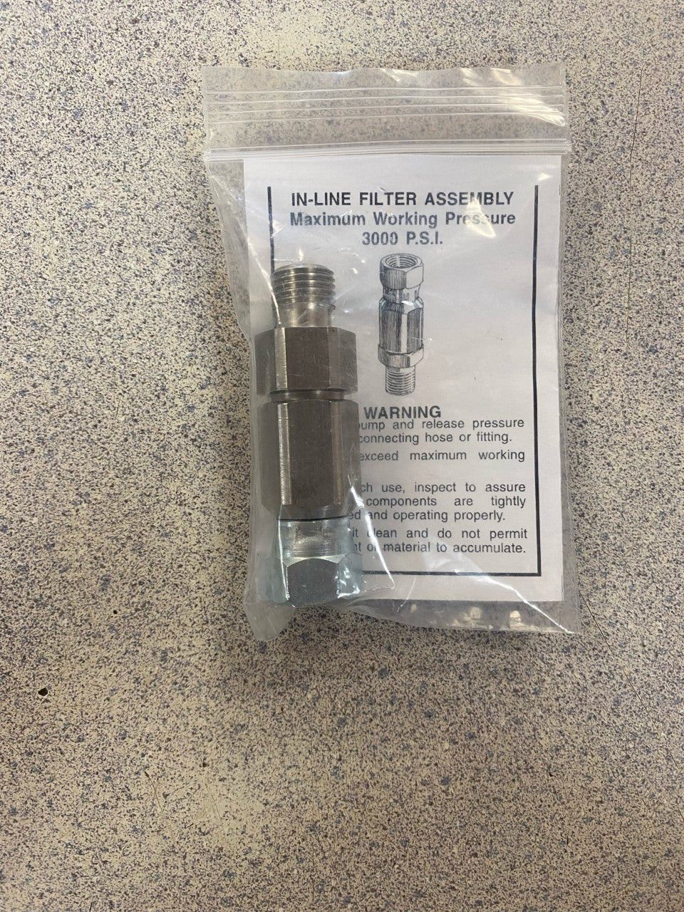 Bedford Inline Filter Assembly, 1/4 NPT(m) x 1/4 NPS(f) (14-1200)