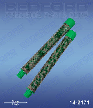 Bedford Gun Filter, 2 pcs, 30 Mesh, Coarse, Green (500-200-03)