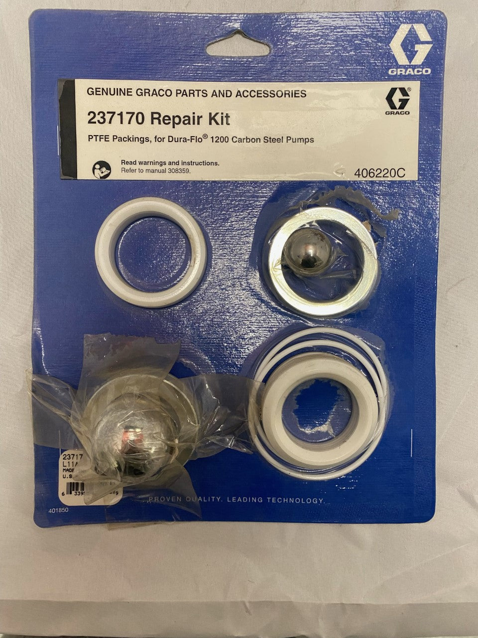 Graco KIT, REPAIR, PUMP, PTFE, 12CM SST (237170)